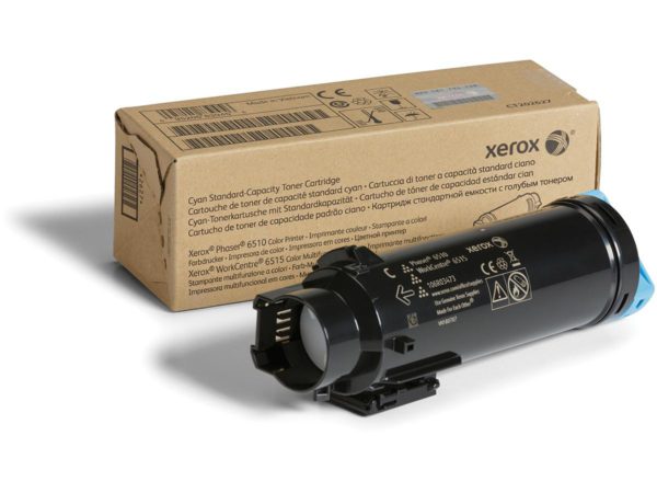Cyan Standard Capacity Toner Cartridge, WorkCentre 6515, Phaser 6510, (1,000 Pages)