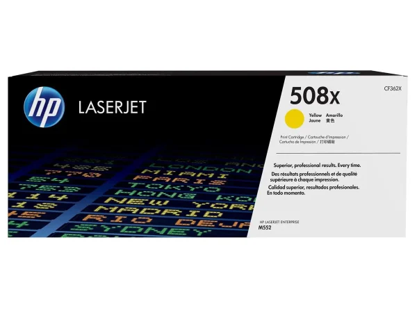 508X YELLOW LASERJET TONER CARTRIDGE