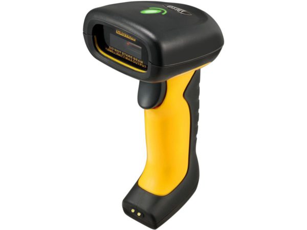 2.4GHz RF Wireless Antimicrobial & Waterproof 2D Barcode Scanner with Charging Cradle and Built-In Receiver